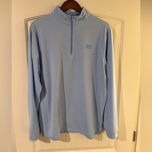Light Blue Quarter-Zip Pullover Men’s Golf Good Good Large